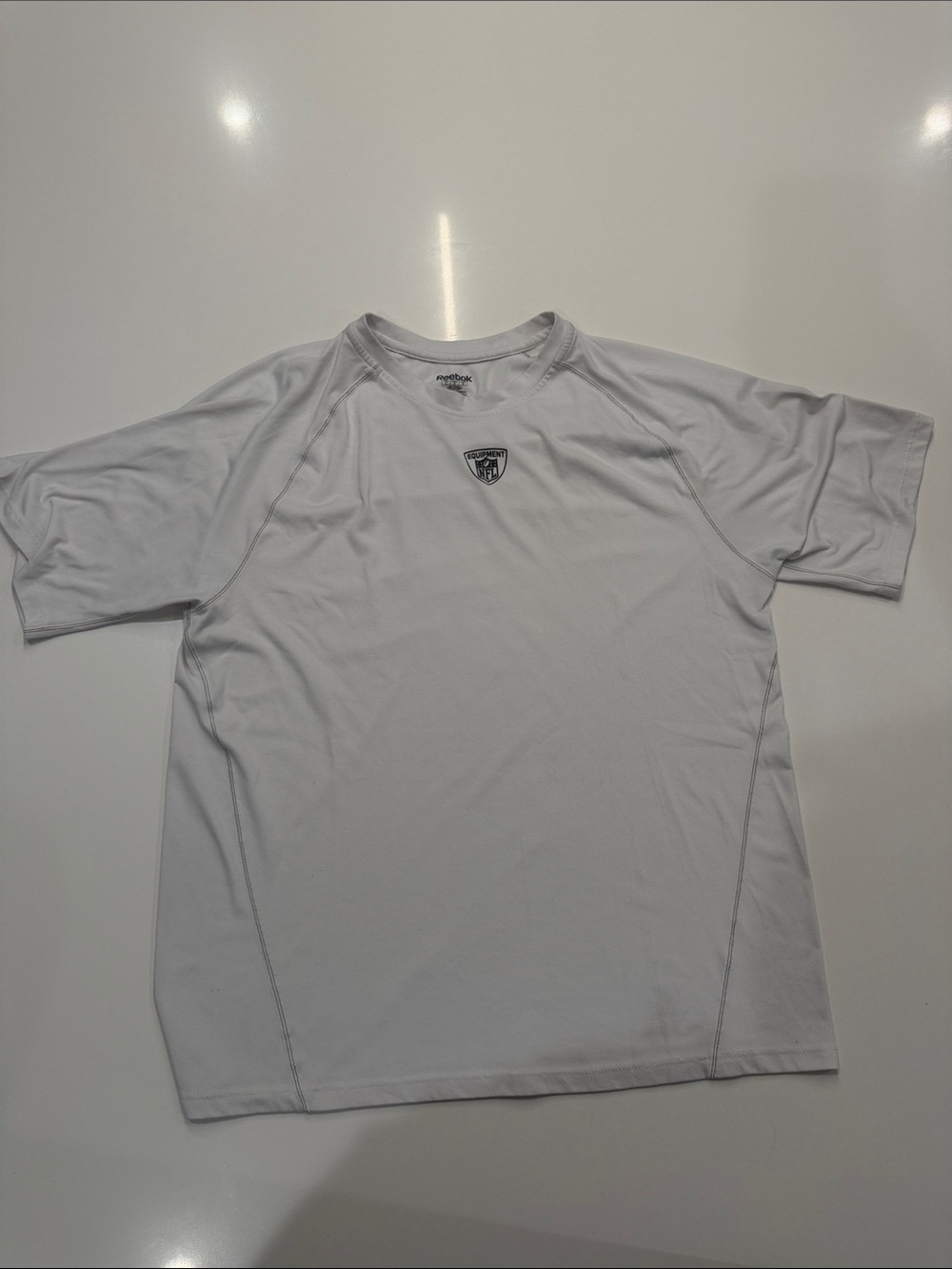 Reebok NFL Equipment Men’s White Short-Sleeve Performance Shirt